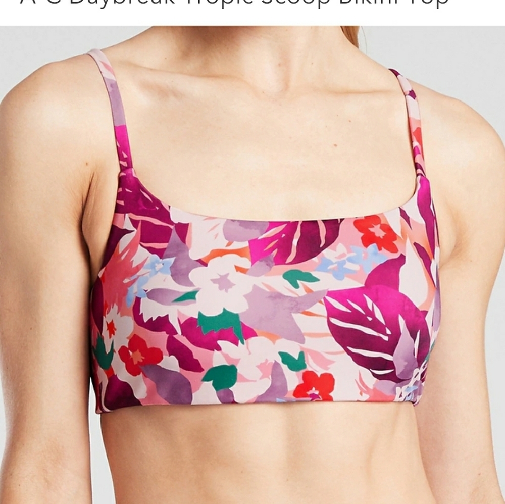 Athleta Daybreak Tropic Bra Cup Bikini Top